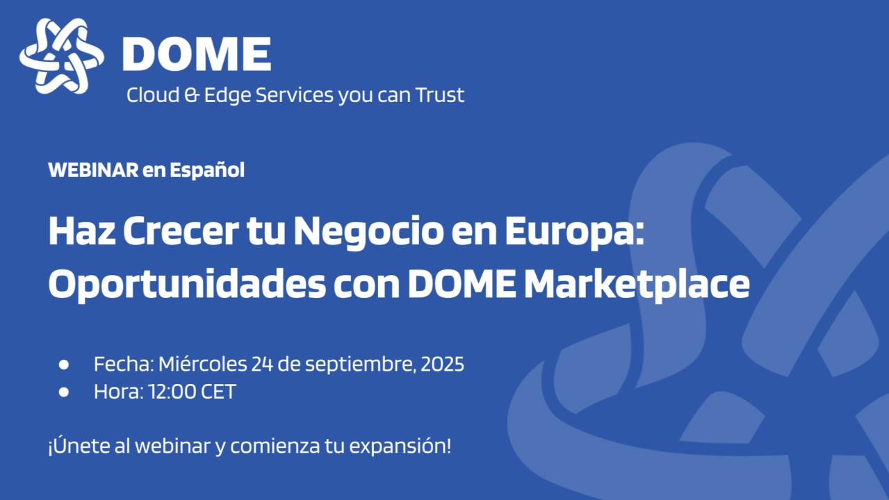 Webinar DOME Marketplace